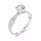 Crossover Split Shank Ring - Round