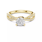Crossover Split Shank Ring - Round