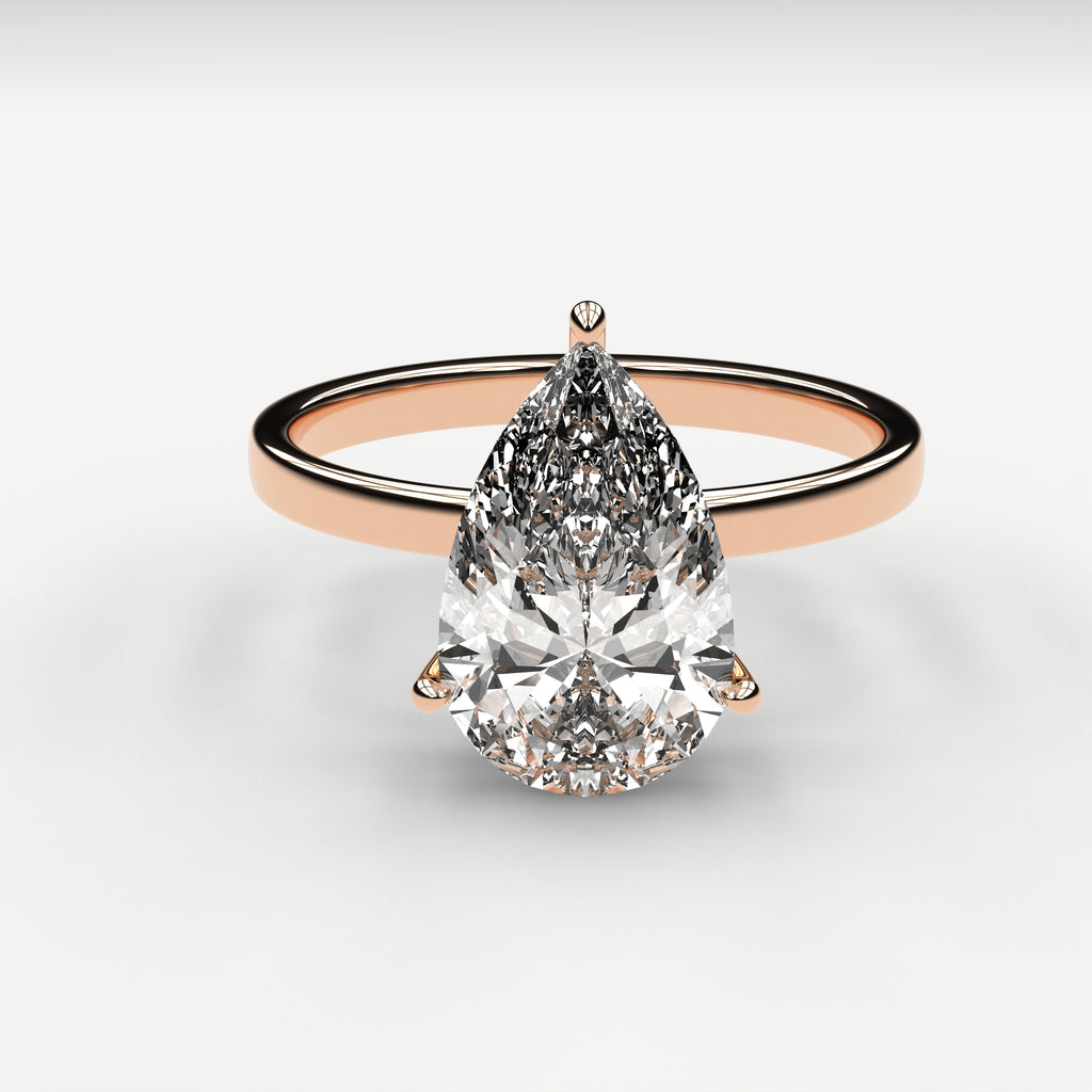 Classic Solitaire Ring - Pear