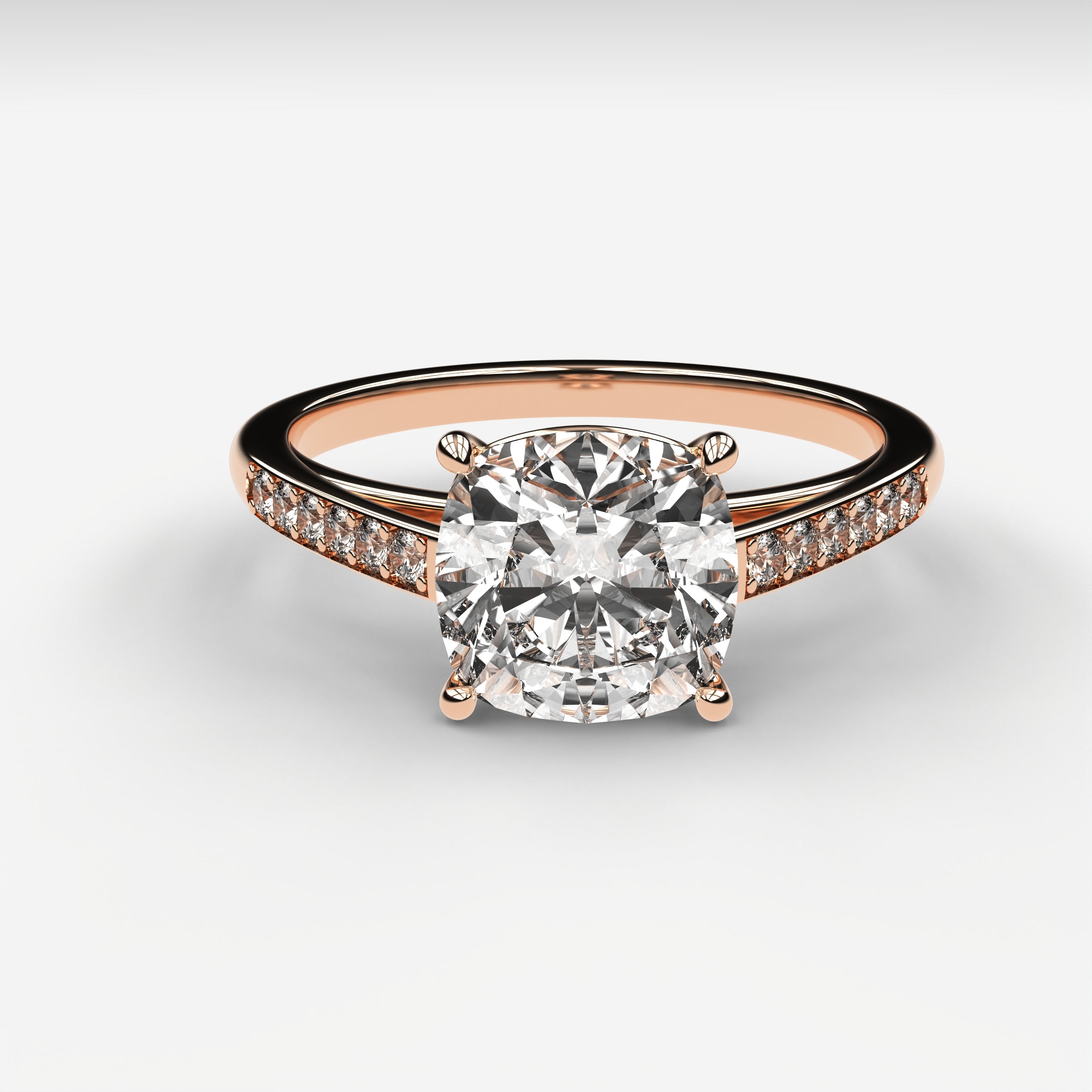 Minimal Cathedral Ring - Cushion