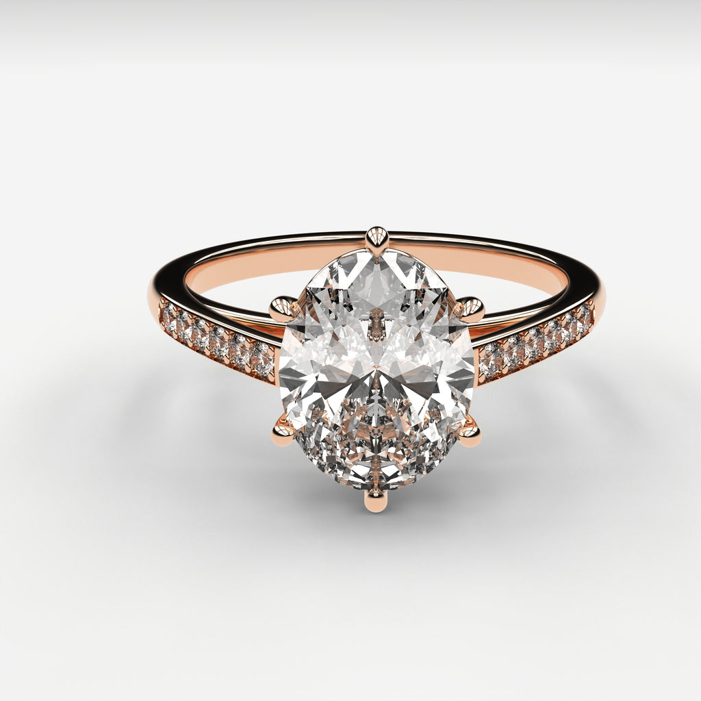 Minimal Cathedral Ring - Oval