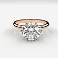 Minimal Solitaire Ring - Round