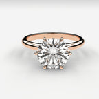 Minimal Solitaire Ring - Round