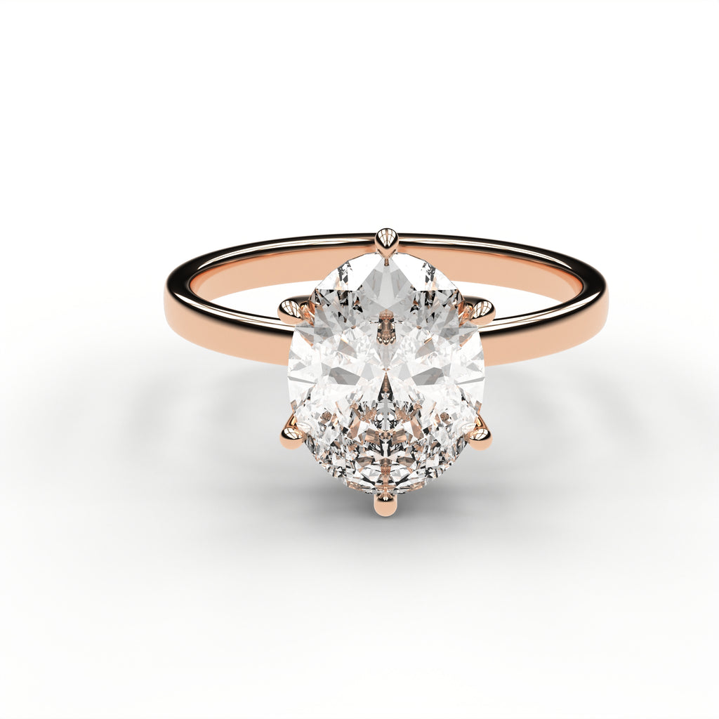 Classic Solitaire Ring - Oval