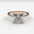 Minimal Solitaire Ring - Princess