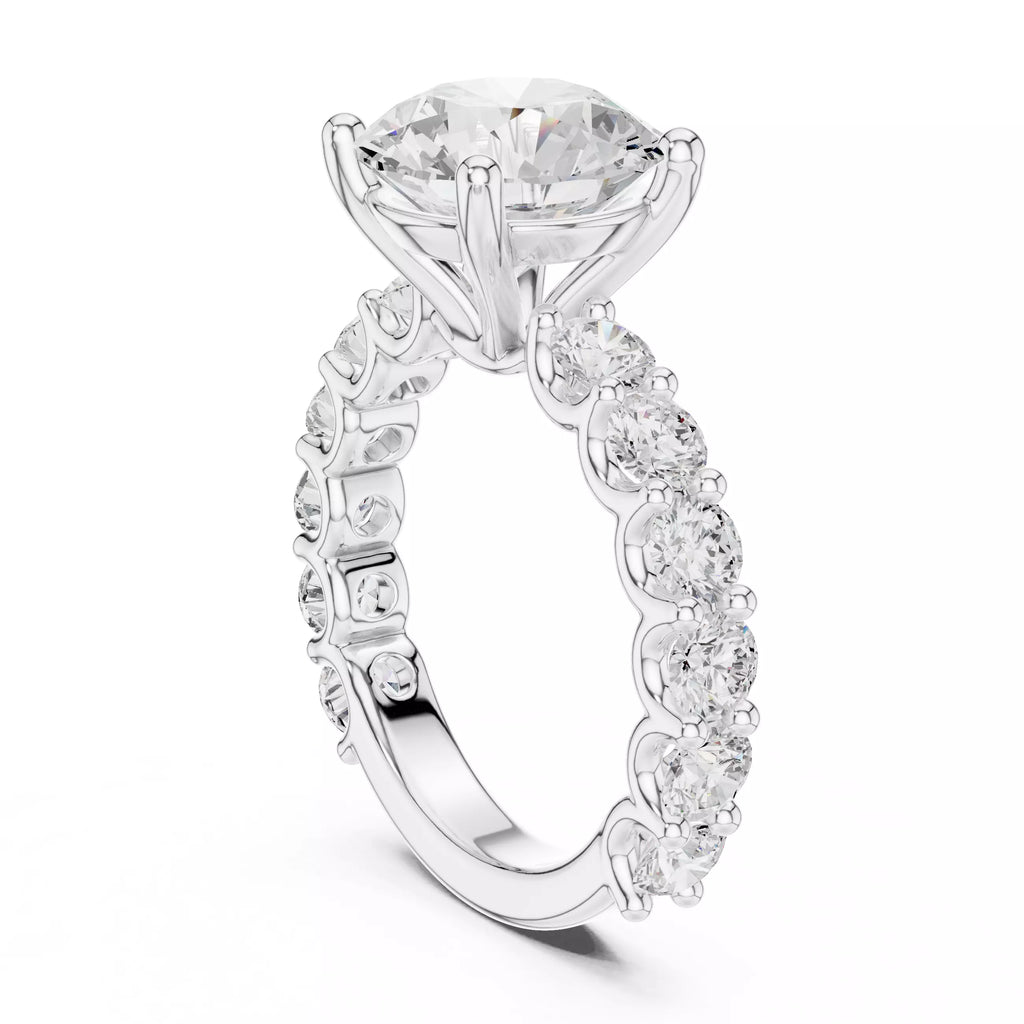 Eternity Solitaire Ring - Cushion