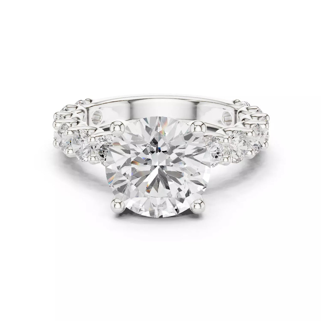 Eternity Solitaire Ring - Cushion