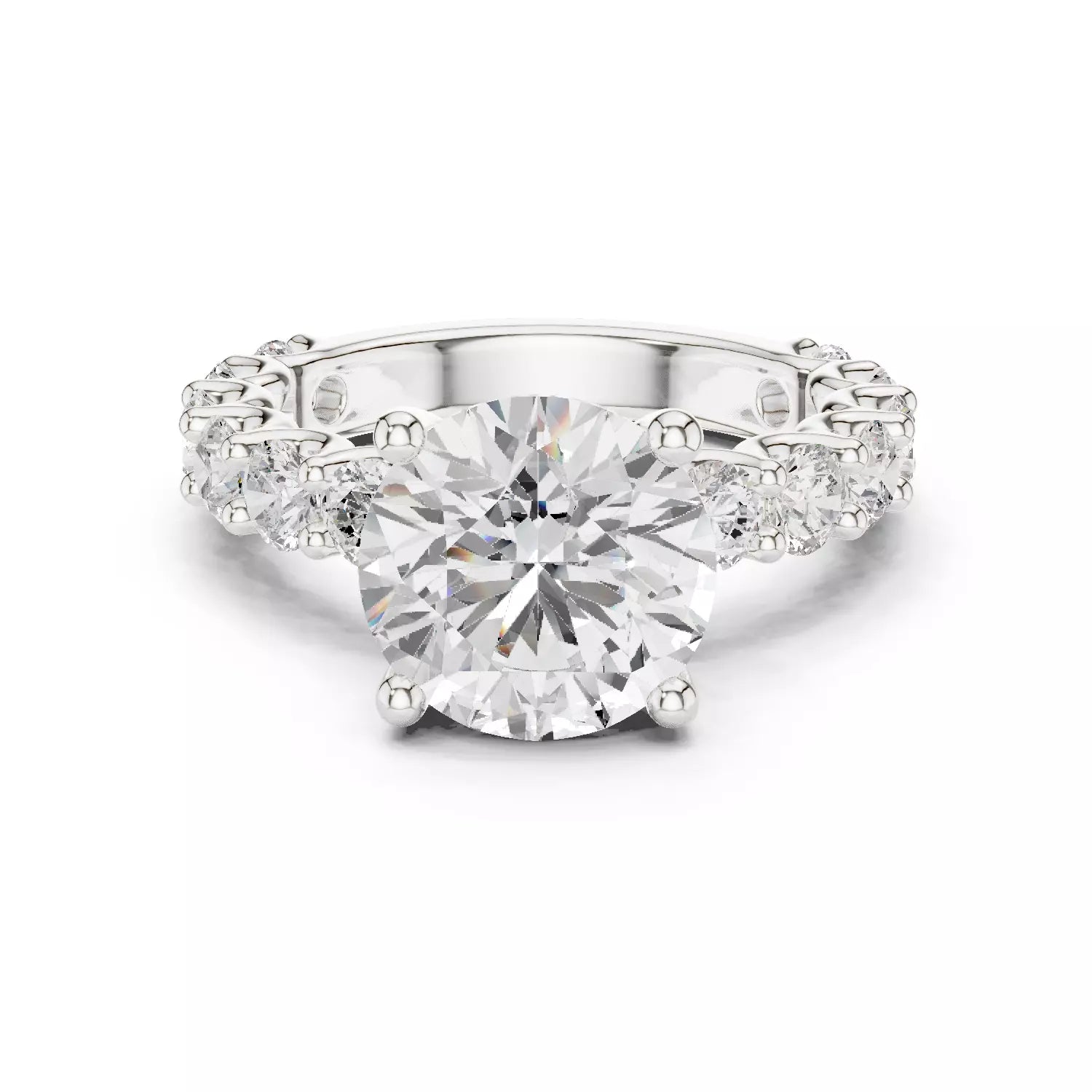 Eternity Solitaire Ring - Cushion