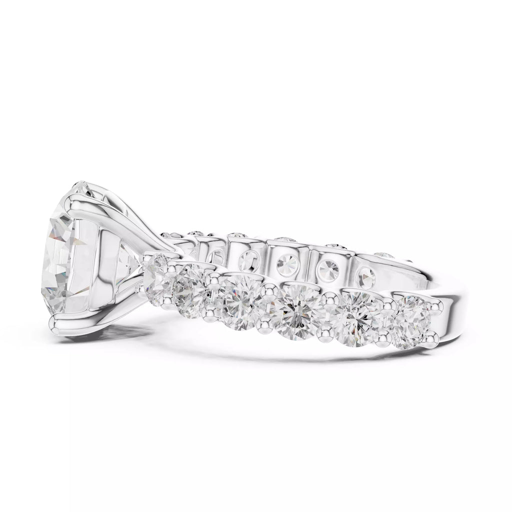 Eternity Solitaire Ring - Round