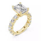 Eternity Solitaire Ring - Emerald cut