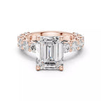 Eternity Solitaire Ring - Emerald cut