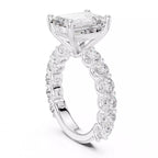Eternity Solitaire Ring - Emerald cut
