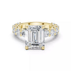 Eternity Solitaire Ring - Emerald cut