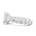 Eternity Solitaire Ring - Emerald cut