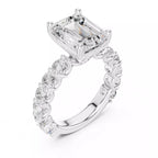 Eternity Solitaire Ring - Emerald cut