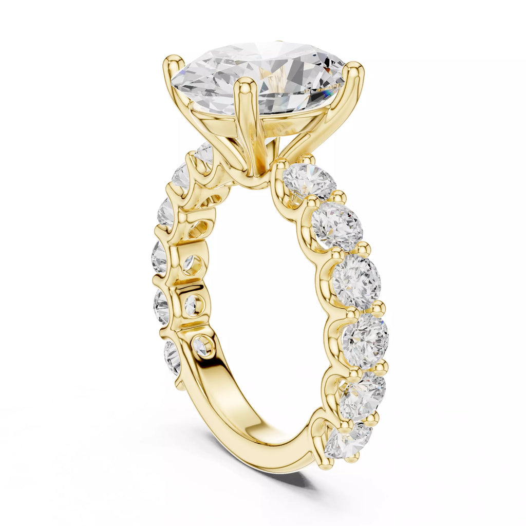 Eternity Solitaire Ring - Oval