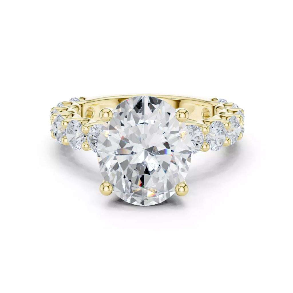 Eternity Solitaire Ring - Oval