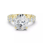 Eternity Solitaire Ring - Oval