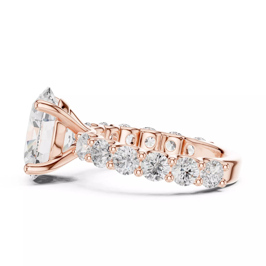 Eternity Solitaire Ring - Oval