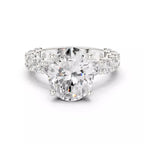 Eternity Solitaire Ring - Oval