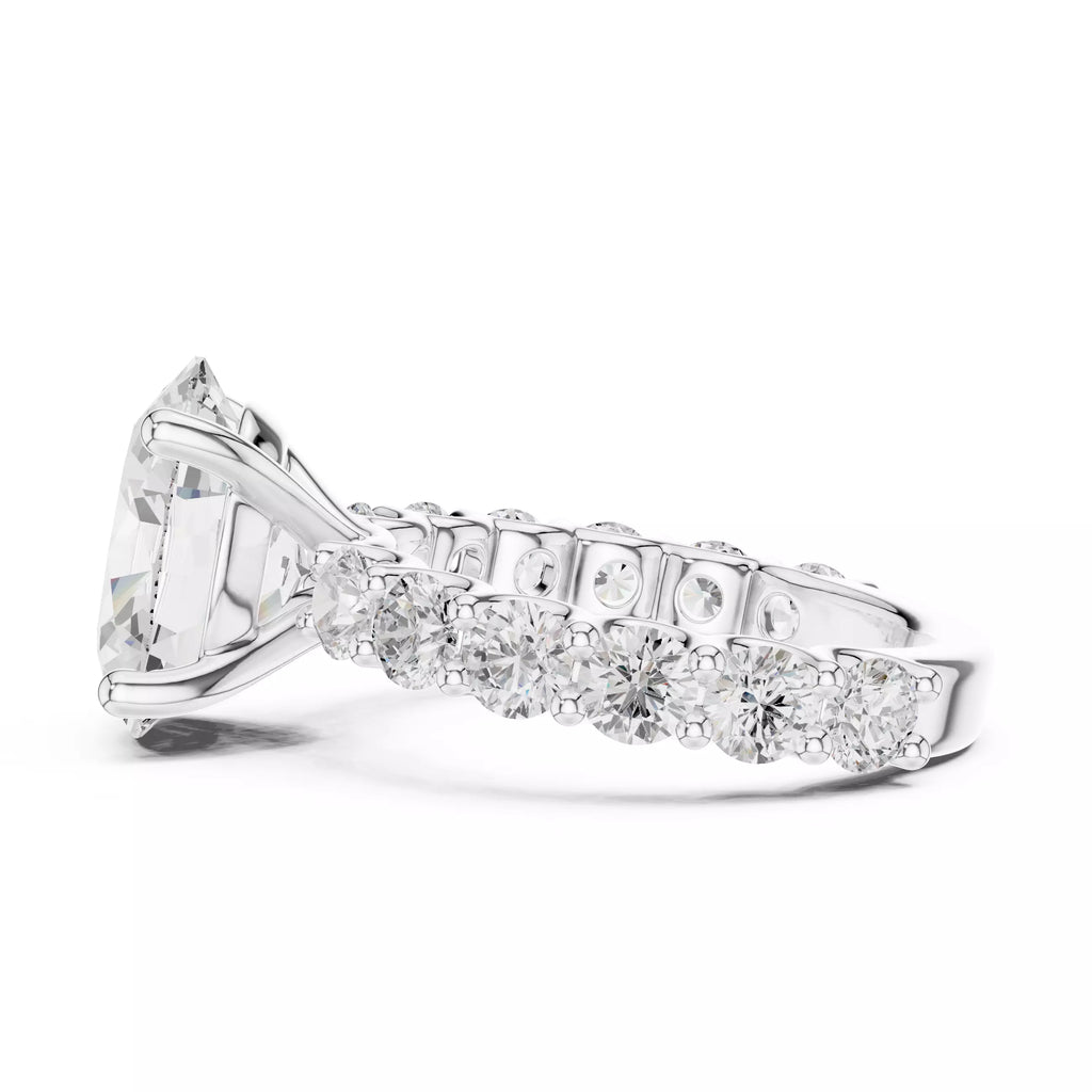 Eternity Solitaire Ring - Oval