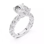 Eternity Solitaire Ring - Oval