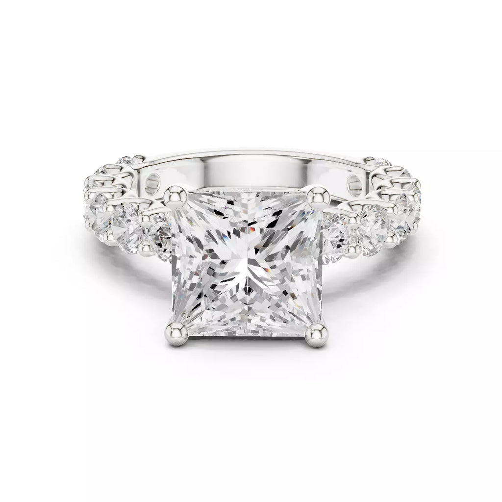 Eternity Solitaire Ring - Princess