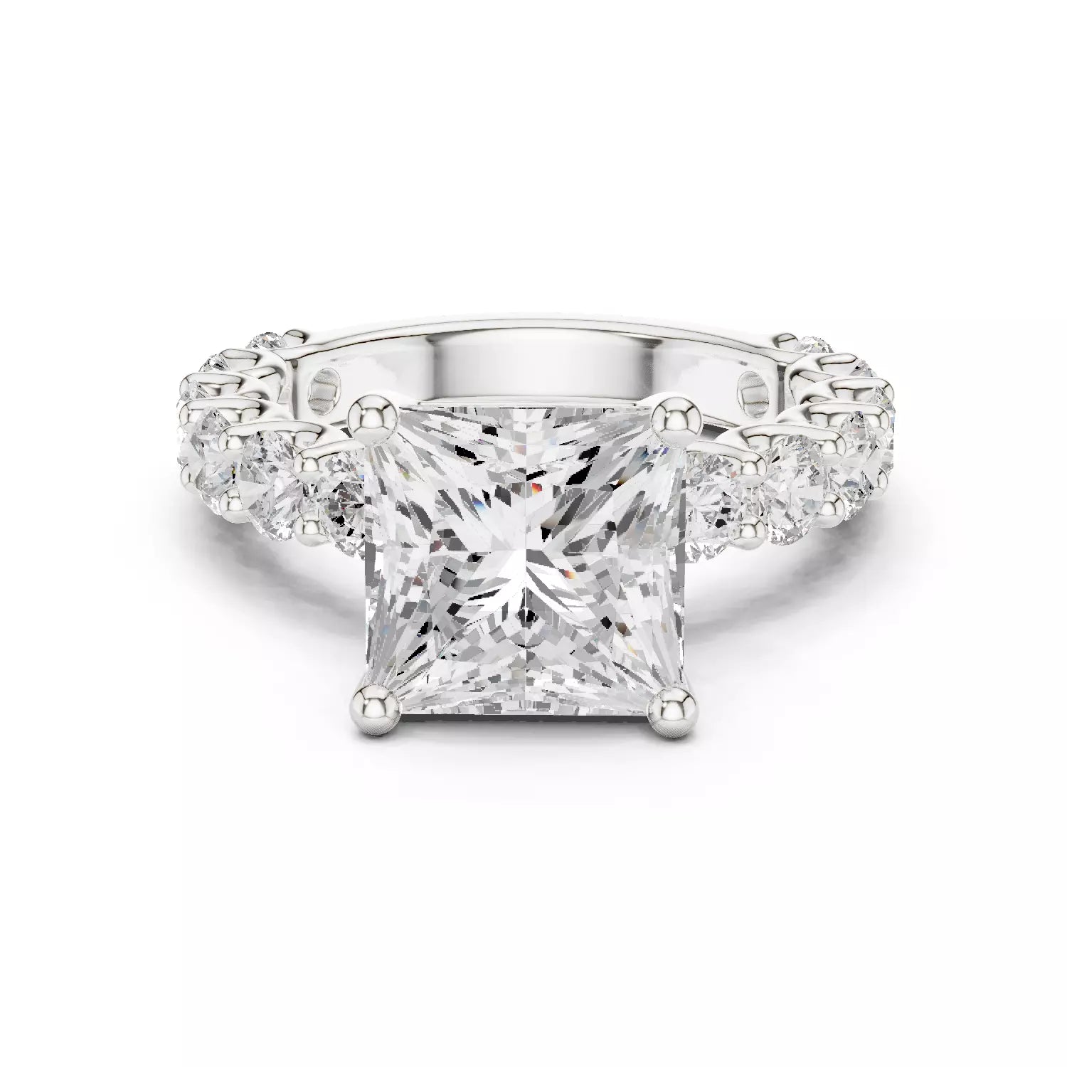 Eternity Solitaire Ring - Princess