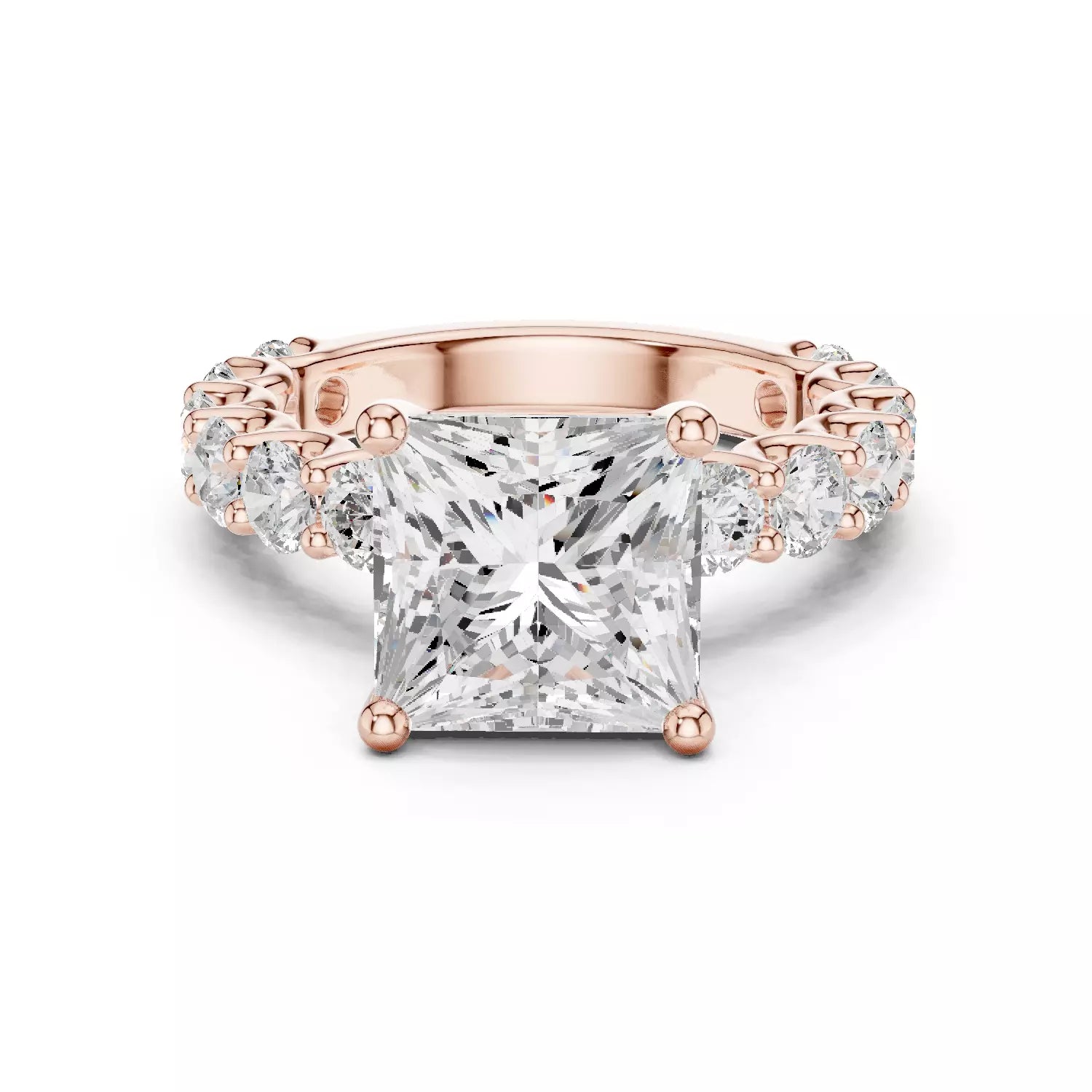 Eternity Solitaire Ring - Princess
