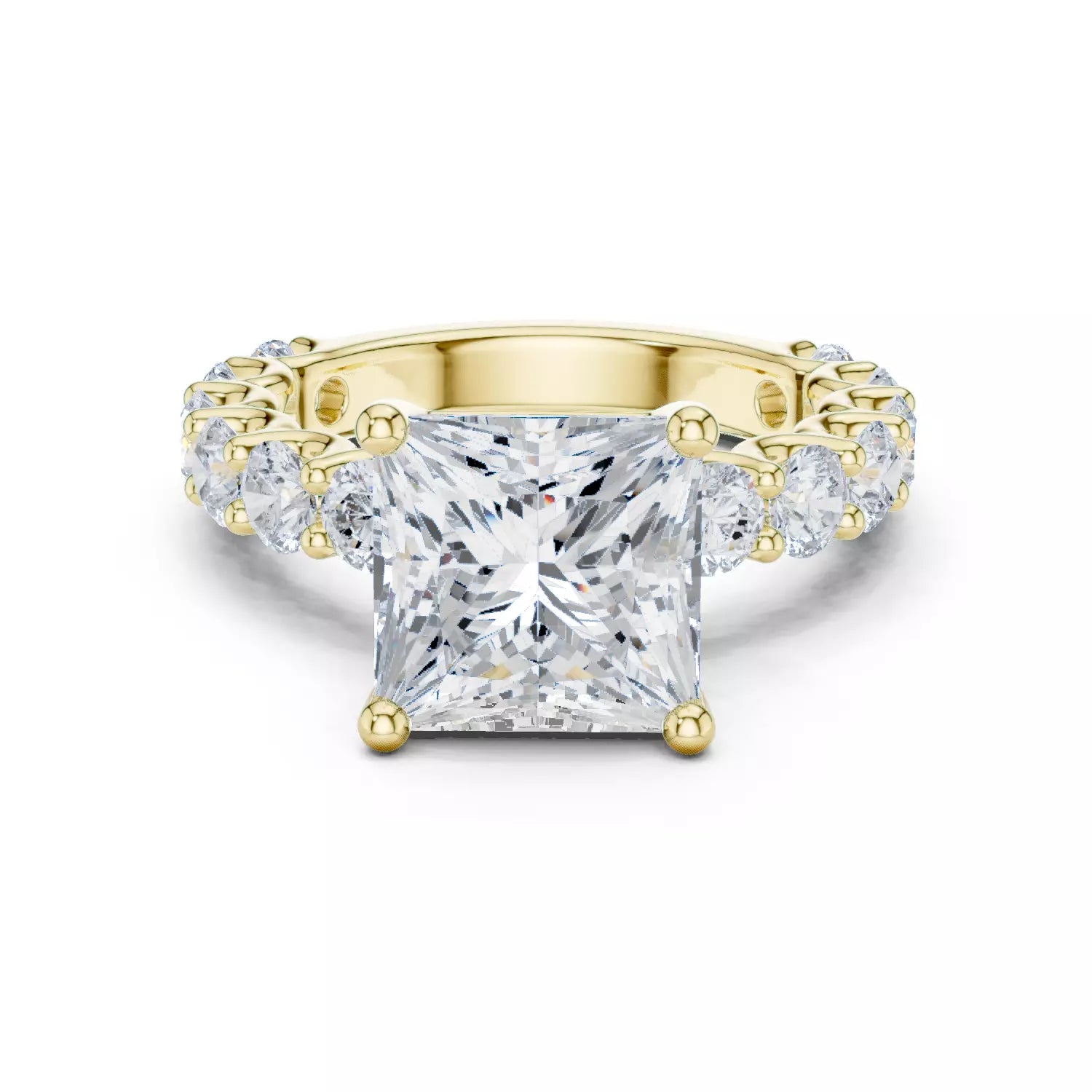 Eternity Solitaire Ring - Princess