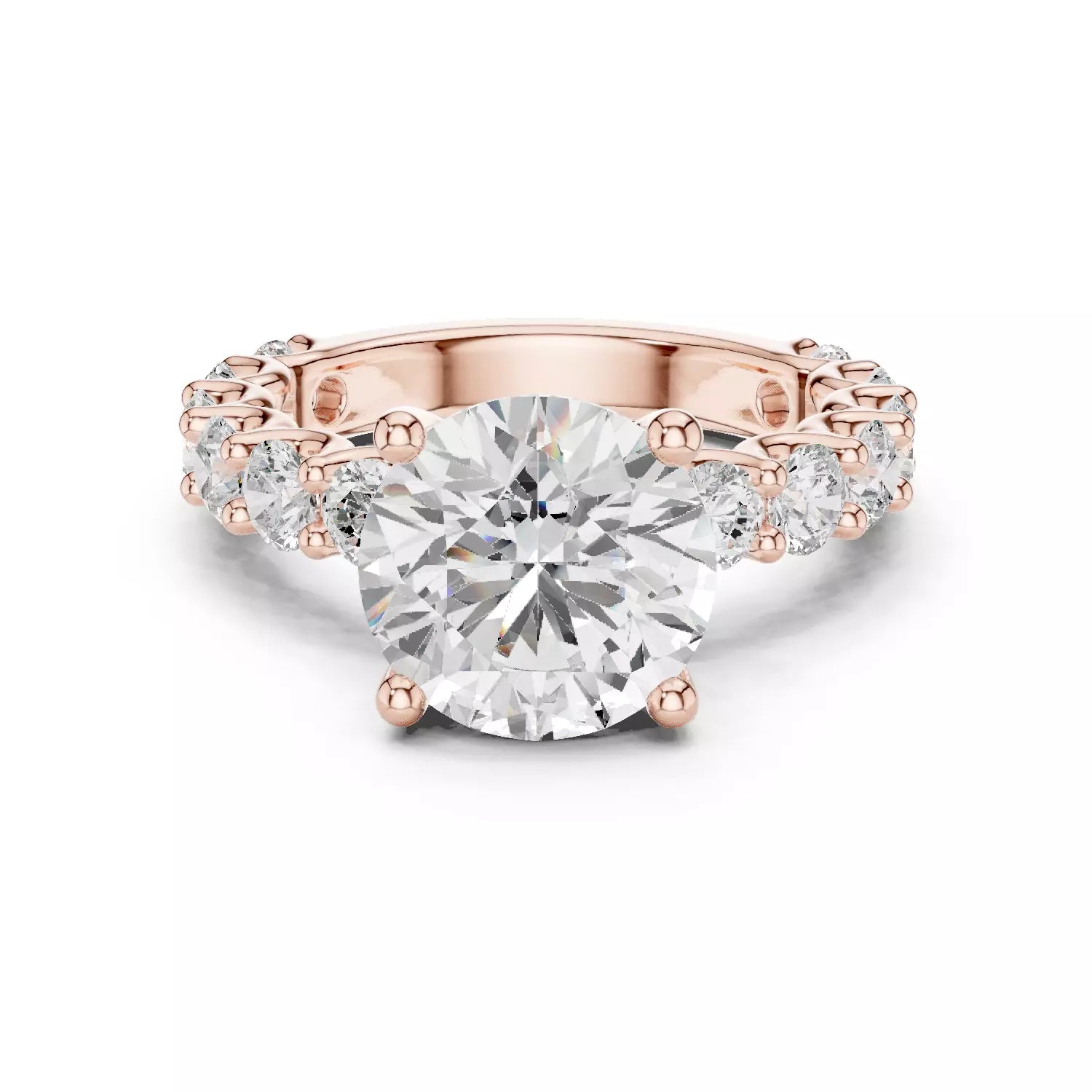 Eternity Solitaire Ring - Round