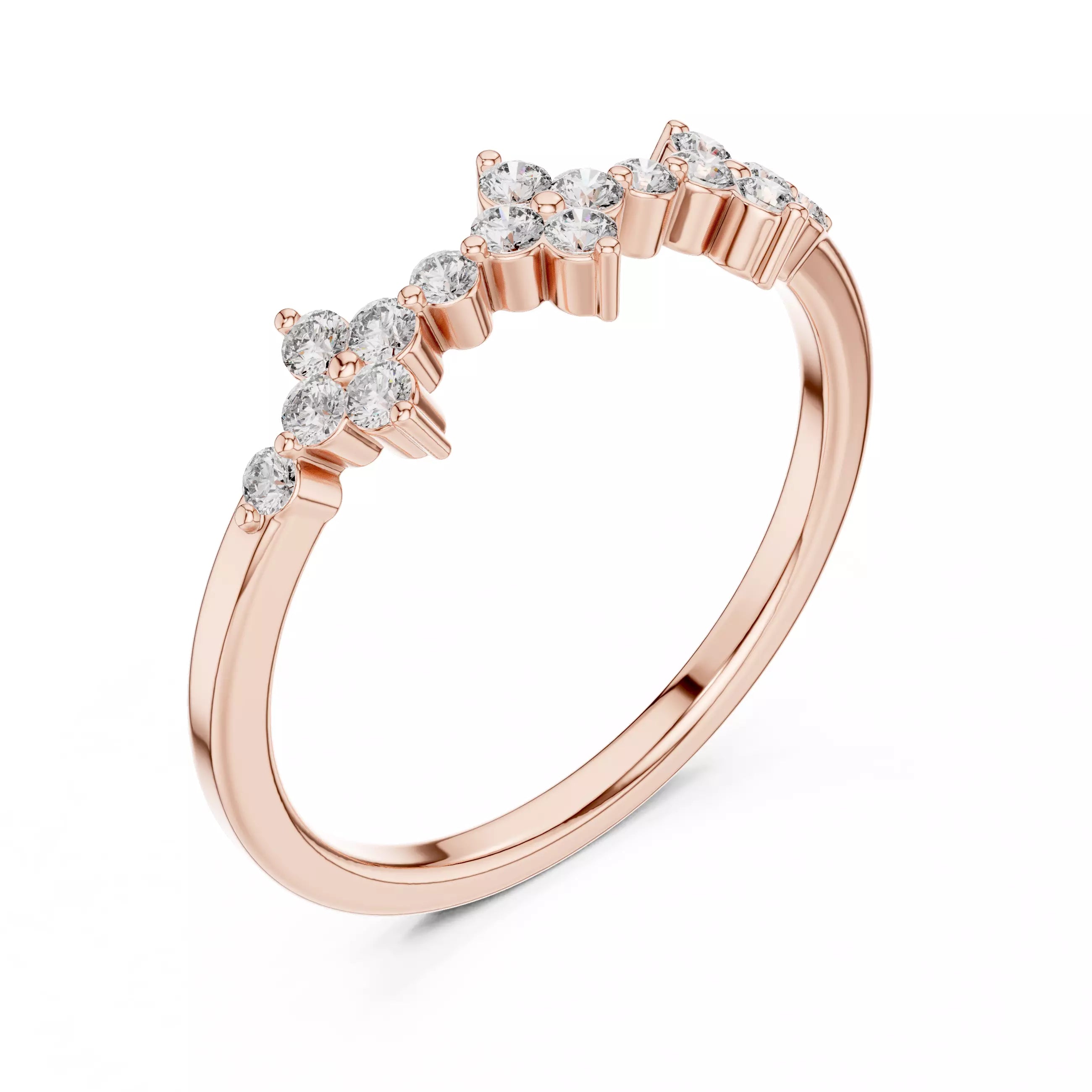 Floral Cluster Ring