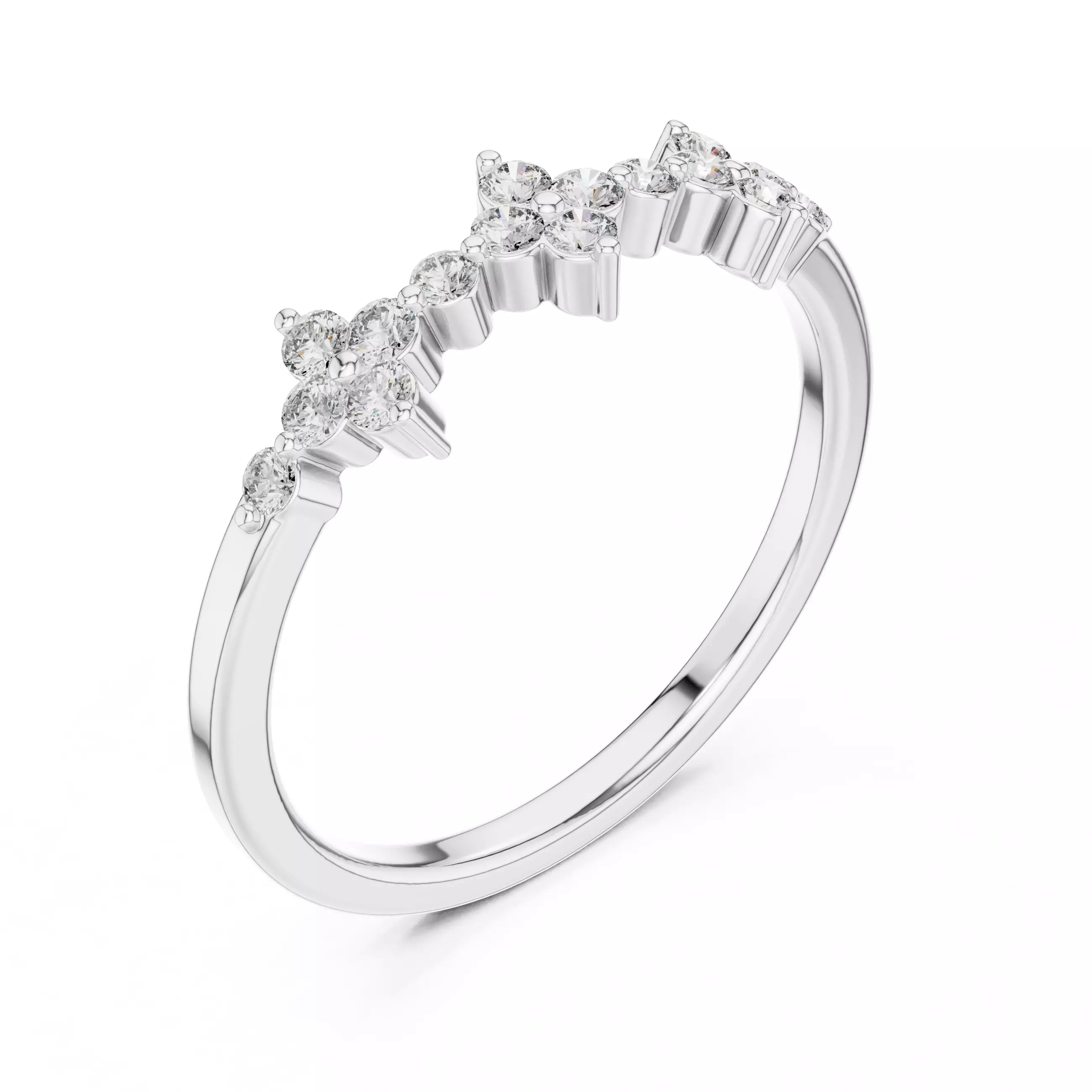 Floral Cluster Ring