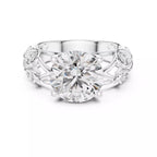 Lovers Detail Cathedral Ring - Round