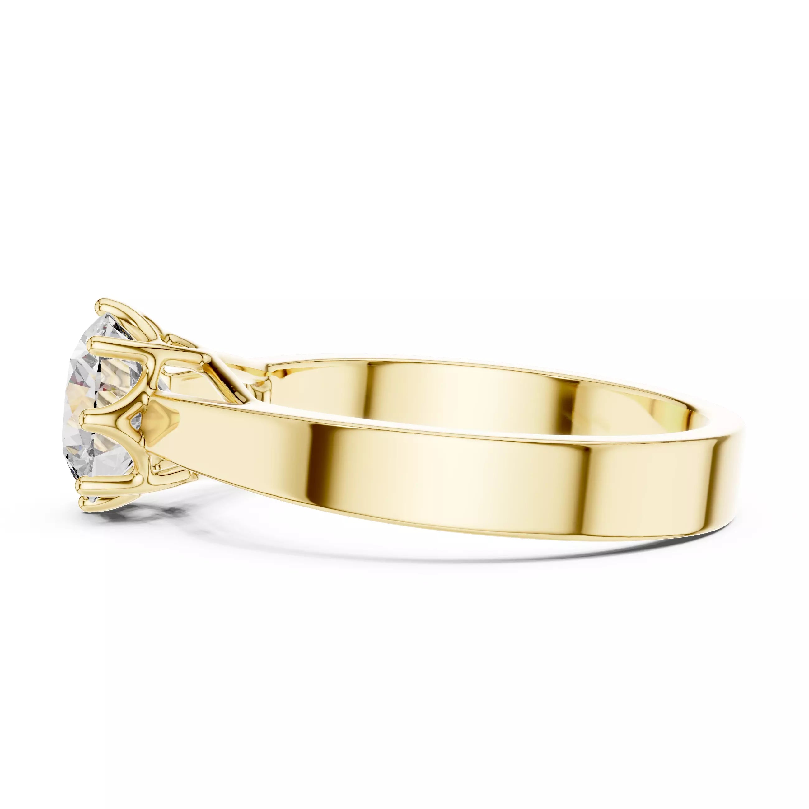 Petal Set Cathedral Ring - Round