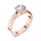 Petal Set Cathedral Ring - Round