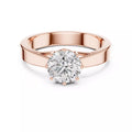 Petal Set Cathedral Ring - Round
