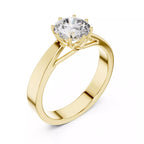 Petal Set Cathedral Ring - Round