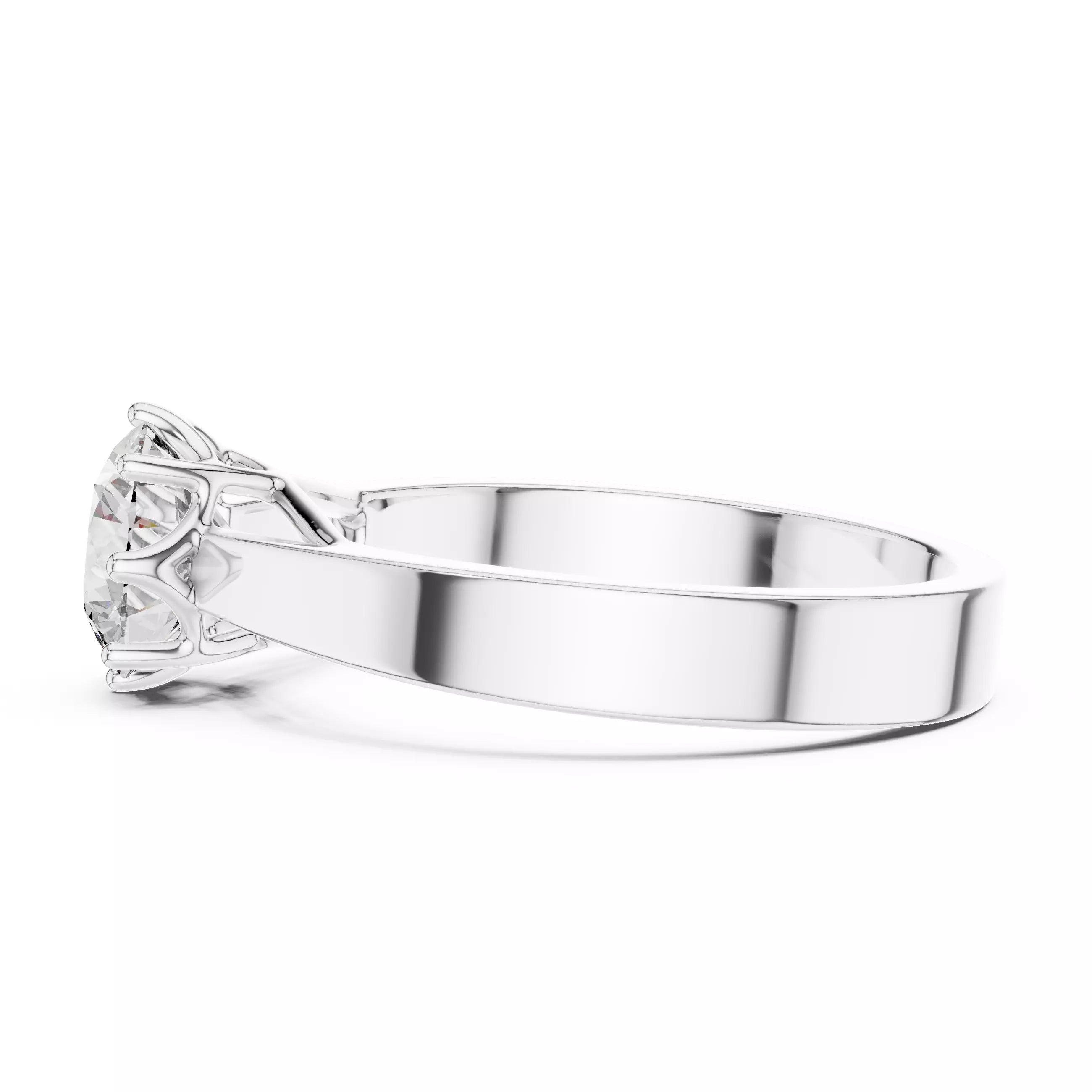 Petal Set Cathedral Ring - Round