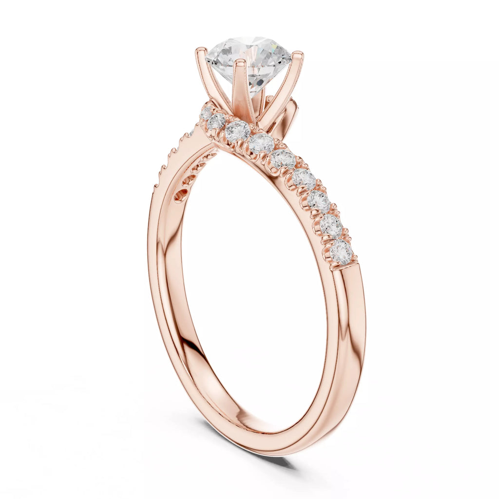 Pavé Bypass Ring - Round