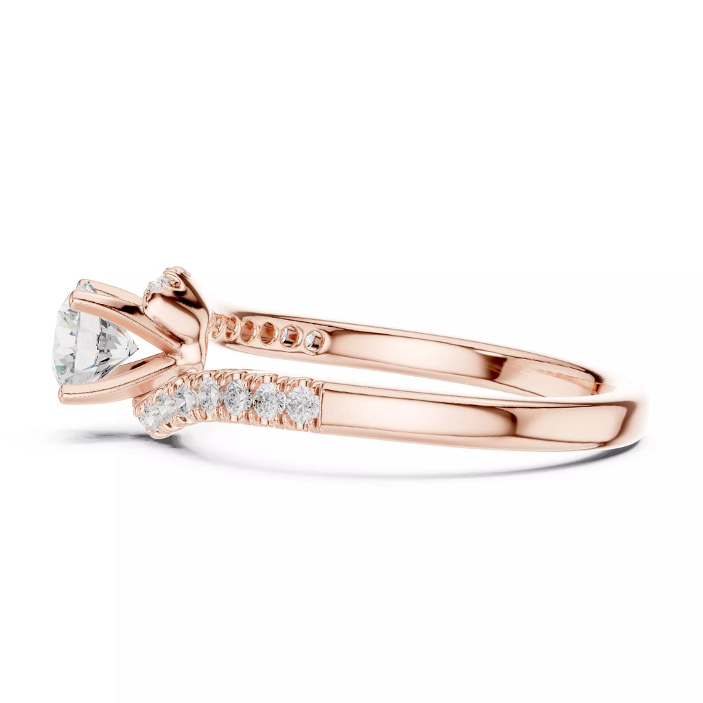 Pavé Bypass Ring - Round