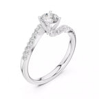 Pavé Bypass Ring - Round