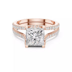Pavé Split Shank Ring - Princess
