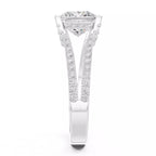 Pavé Split Shank Ring - Princess