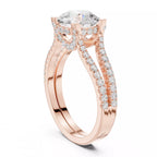 Pavé Split Shank Ring - Round