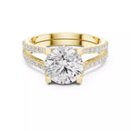 Pavé Split Shank Ring - Round