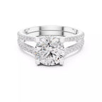 Pavé Split Shank Ring - Round