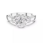 Twist Prong Solitaire Ring - Round