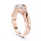Twist Prong Solitaire Ring - Round