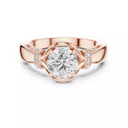 Twist Prong Solitaire Ring - Round